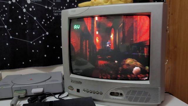 Resident Evil 1 Gameplay on an original PS1 with a CRT TV смотреть онлайн