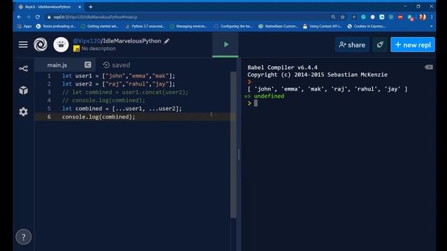 JavaScript Spread Operator(Hindi) смотреть онлайн