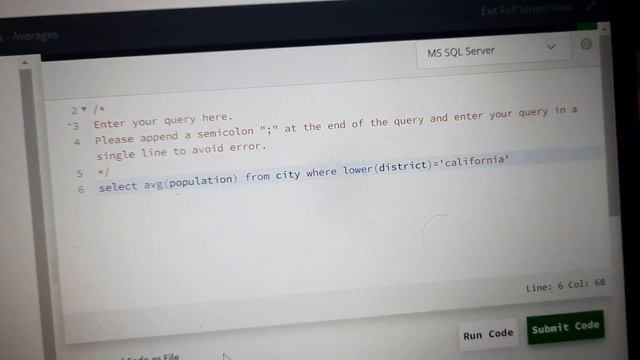 Avg function in MS SQL Server | Hacker Rank Solution смотреть онлайн