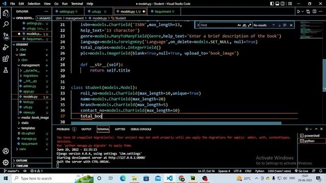 #django #library management system models.py file design смотреть онлайн