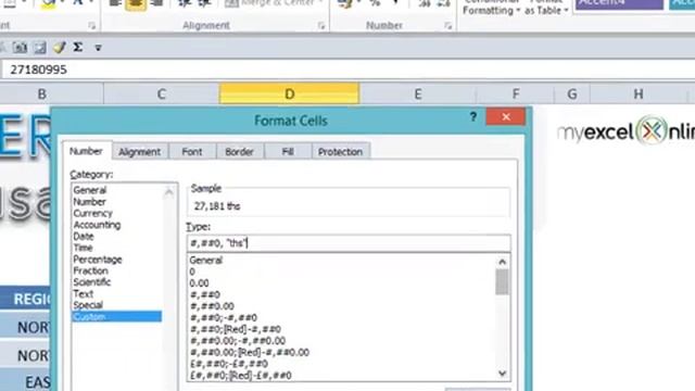Excel Custom Number Formats – Thousands & Millions смотреть онлайн
