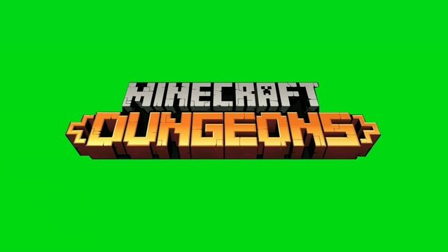 Logo Minecraft Dungeon Animation Green Screen