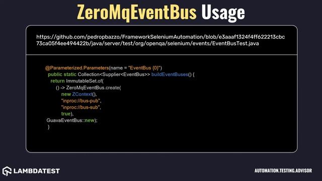org openqa selenium events zeromq ZeroMqEventBus with example смотреть онлайн