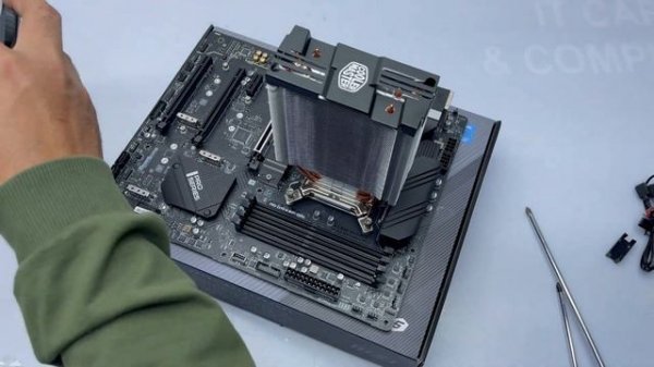 Cooler Master Hyper 212 Led Turbo Argb i5-13600kf install test