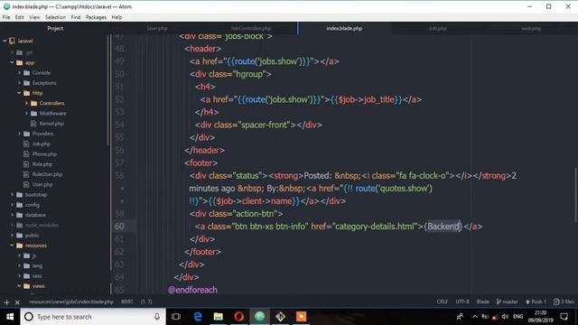 Laravel 6 Tutorials for Beginners(Part 61) - Pass Data to views смотреть онлайн