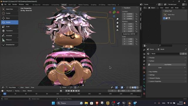 КАК СДЕЛАТЬ ПОЗИНГ В БЛЕНДЕРЕ НОВИЧКУ В 2023-2024? смотреть онлайн