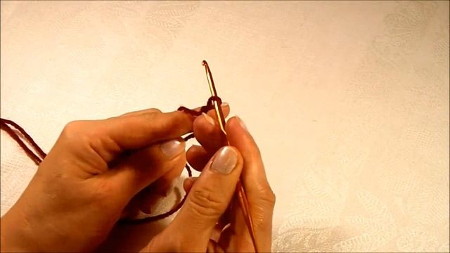 Вязание крючком НАЧАЛЬНОЙ ПЕТЛИ.Урок 1 смотреть онлайн