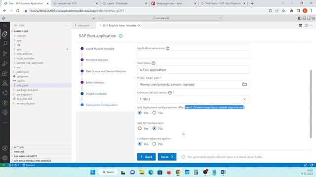 01.02.02 How to Add UI Applications to CAP Applications in BAS? | CAPM | SAPUI5 смотреть онлайн