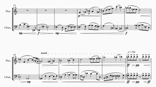 Ghost - for Piccolo and Contrabassoon (Op. 75) смотреть онлайн