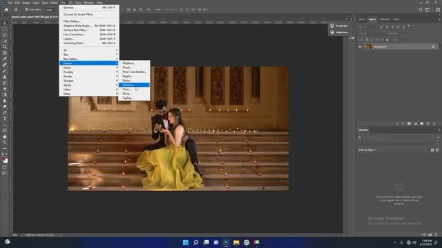 How to Use Distort Displace Effect in Photoshop [LIQUID DISPLACEMENT MAPS] sk Editing смотреть онлайн
