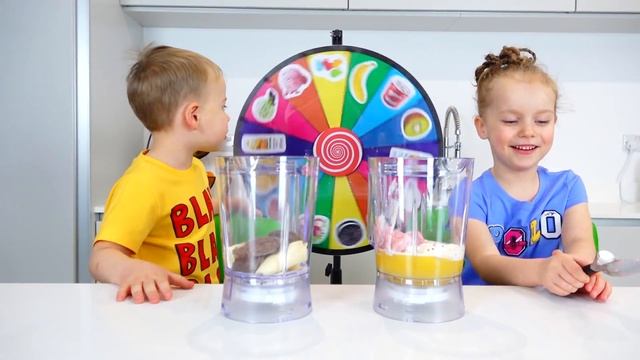 Ice Cream Milkshake challenge with Gaby and Alex смотреть онлайн