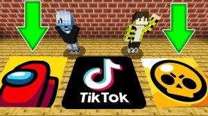 НУБ и Девушка ПРО против ямы AMONG US или БРАВЛ СТАРС или ТИК ТОК в МАЙНКРАФТ !