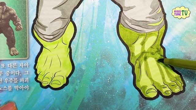 Hulk Coloring Pages for Kids | THE AVENGERS Coloring book | How to Color Hulk Superhero Endgame смотреть онлайн