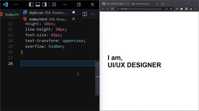 Text in Motion: Creating a Rotating Text Animation with HTML and CSS | #huxnwebdev смотреть онлайн