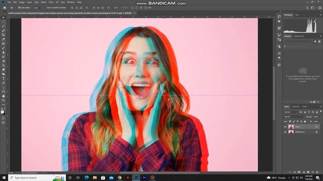 How to make GLITCH EFFECT in Photoshop | graphllly 93 смотреть онлайн