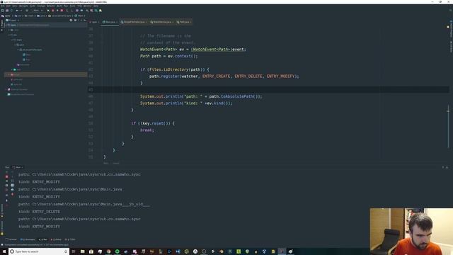 Fiddling with Java's file system watch service [programming stream] смотреть онлайн