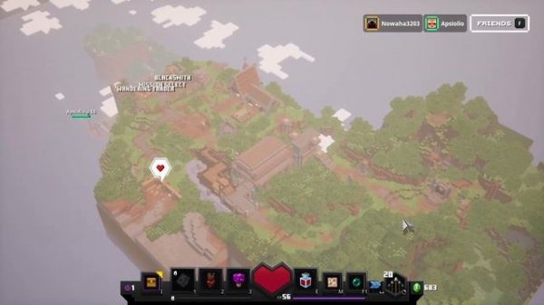 Minecraft Dungeons - Freecam exploration (NOCLIP)