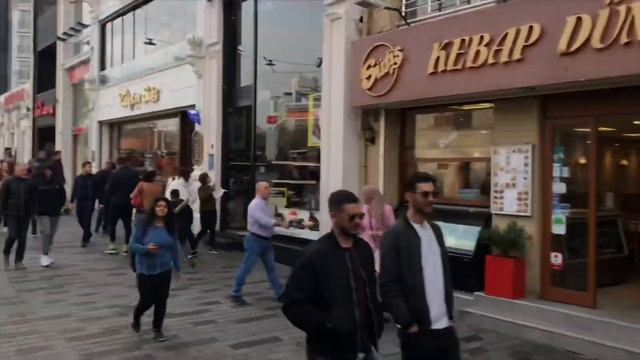 Стамбул. Галатский мост. Истикляль. Тюнель. Ретро трамвай. Галатская башня . смотреть онлайн