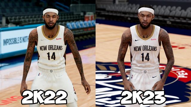NBA 2K23 vs NBA 2K22 Side by Side Comparison! смотреть онлайн