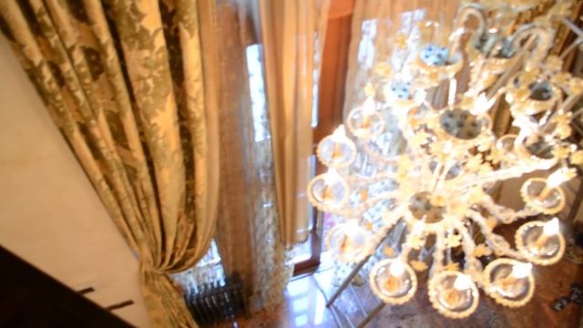 Навеска штор, высота 6 метров. смотреть онлайн