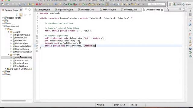 oracle java tutorial walkthrough -- interface2 смотреть онлайн