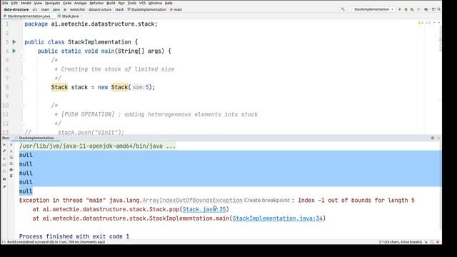 #5: How to Handle Stack Overflow & Stack Underflow Exception | Java | WeTechie смотреть онлайн