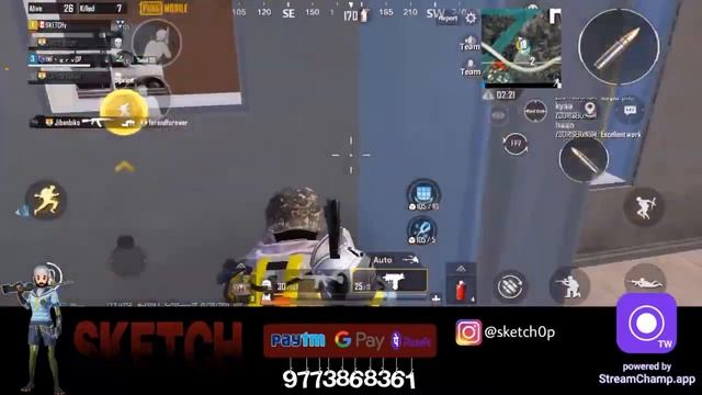 ASIA #13 CONQUEROR....... (top 13%) SHORT STREAM || SKETCH || PUBG MOBILE KR LIVE || !insta !device смотреть онлайн