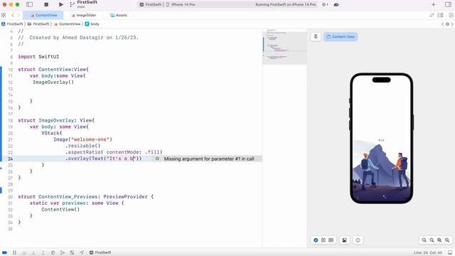 SwiftUI Image Overlay смотреть онлайн