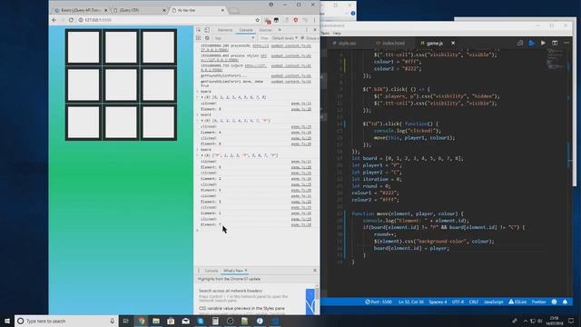HTML CSS Portfolio Episode 2 (Tic Tac Toe) смотреть онлайн