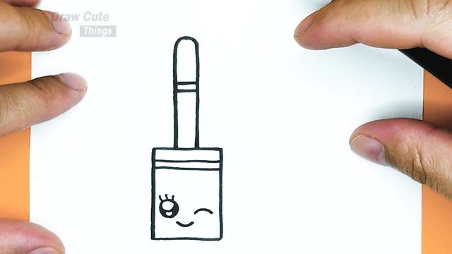 How to draw a cute liquid lipstick, step by step, draw cute things смотреть онлайн