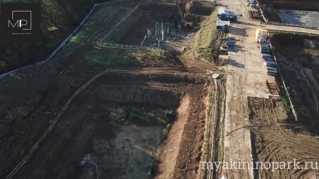 Мякинино парк, фундамент третьей очереди. смотреть онлайн