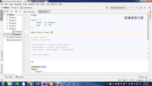 How to Use Arrey & Function in PHP смотреть онлайн