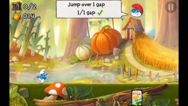 Stage 1 use Magnet Mode to Get Lots Gold - Smurfs Epic Run Gameplay смотреть онлайн
