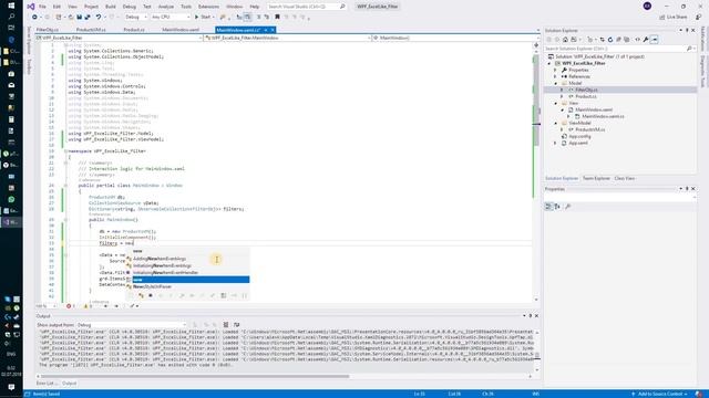 Wpf DataGrid Excel Like Filter смотреть онлайн