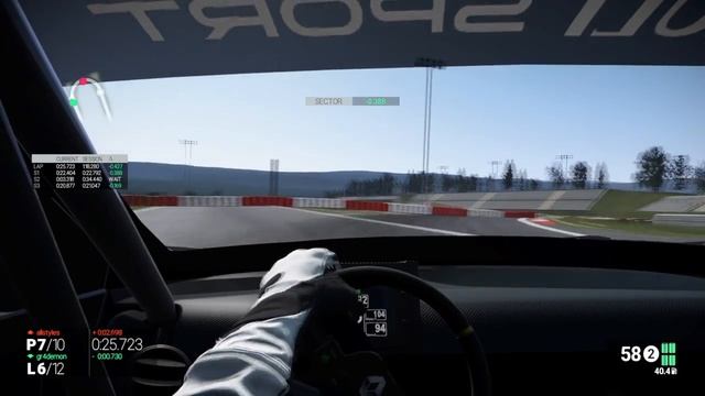 Nurburg Sprint Short - Renault Megane V6 - Online Race смотреть онлайн