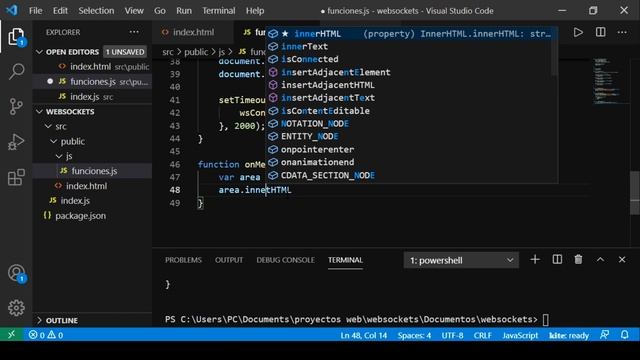Websockets con Node.js смотреть онлайн