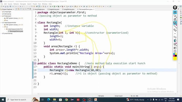 PASSING ARGUMENT AS A PARAMETER TO METHOD || JAVA TUTORIAL| смотреть онлайн