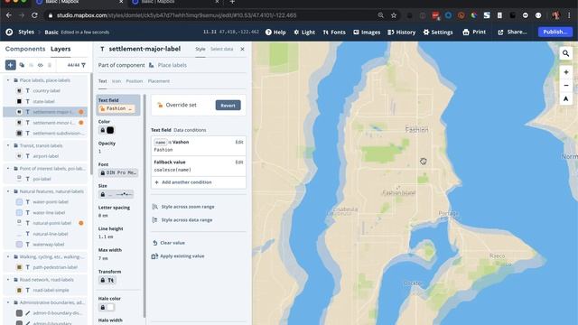 How to customize or hide label text in a map style using Mapbox Studio смотреть онлайн