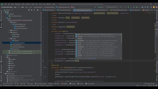 Creating a Color Gradient App Tutorial | Gradient Generator | PART 2 | RoomDB | AndroidStudio | 202 смотреть онлайн