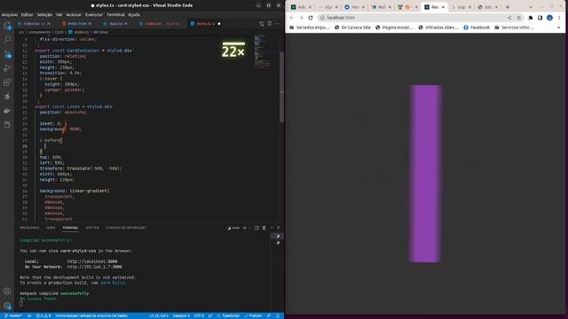 Card Estiloso com React e Styled Component смотреть онлайн