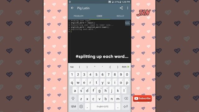 Pig Latin solved on sololearn смотреть онлайн
