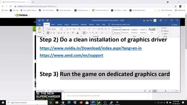 Fix Back 4 Blood Error DX12 Is Not Supported On Your System. Try Running Without The -dx12 or -d3d1 смотреть онлайн