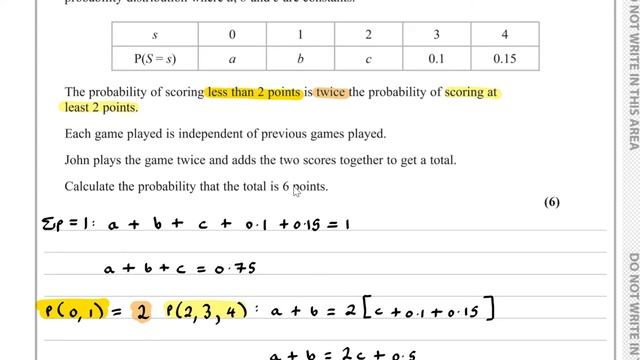 EdExcel AS-Level Maths October 2020 Paper 2 (Statistics) смотреть онлайн