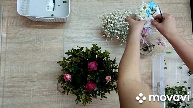 Коробка с цветами. Подарок своими руками. смотреть онлайн