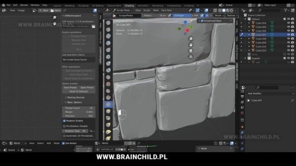 3D Modular STONE FLOOR in Blender, Substance and UE5 | 3D Modeling & Texturing | 3D Art | 3D Model