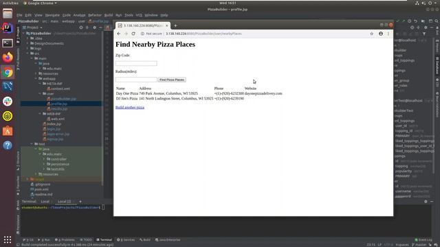 Pizza Builder Java Application Demo смотреть онлайн