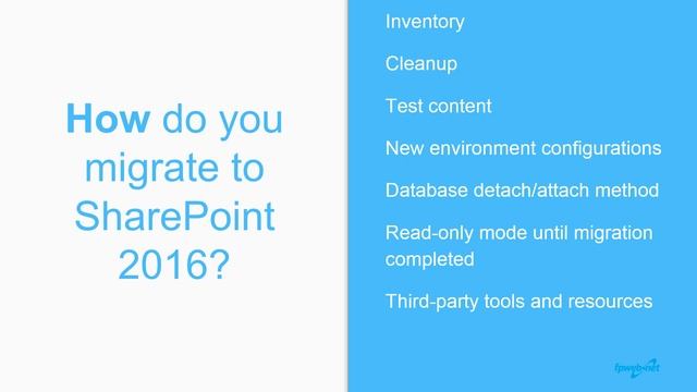 Migrating to SharePoint 2016 смотреть онлайн
