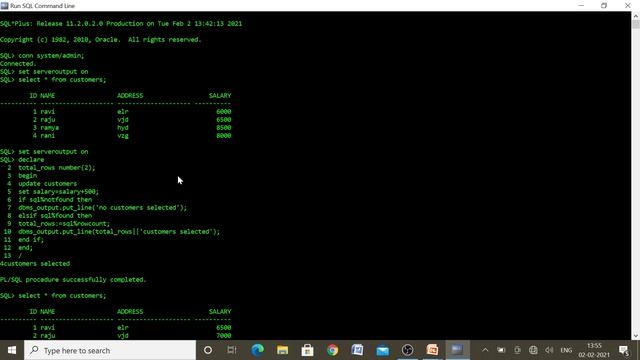 24. III BCom (CA) 5th Sem - DBMS - Unit 5 - PL/SQL Program Creation, Cursors смотреть онлайн