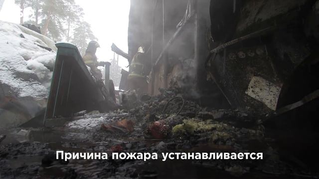 В Казани сгорел шашлычный дворик у озера Лебяжье