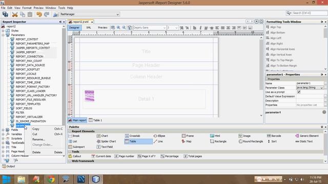 Pass parameter to table in Jasper Report смотреть онлайн